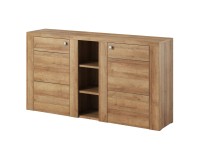Chest of drawers LARONA 155 cm, light Riviera oak