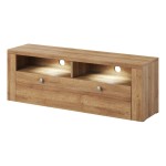 TV unit LARONA 140 cm, light Riviera oak