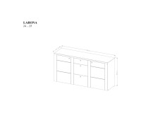 Комод LARONA 176 см, тачвуд