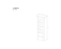 Витрина LARONA 65 см, тачвуд