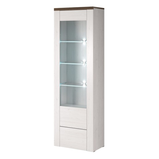 Витрина LARONA 65 см, трюфельная сонома