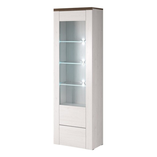 Витрина LARONA 65 см, трюфельная сонома
