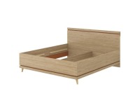 Кровать SCANDI Helvetia 180×200 см, дуб промасленный с кирпичным