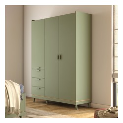 Wardrobe SCANDI Helvetia 144 cm, faded green Wardrobe SCANDI Helvetia 144 cm, faded green