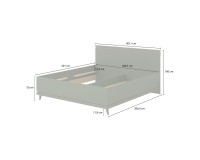 מיטה SCANDI Helvetia 180x200 ס