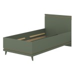 Кровать SCANDI Helvetia 100×200 см, приглушённый зелёный
