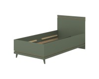 Кровать SCANDI Helvetia 100×200 см, приглушённый зелёный
