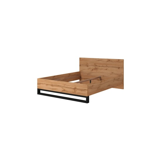 Bed HALLE Helvetia 160x200 cm, wotan oak
