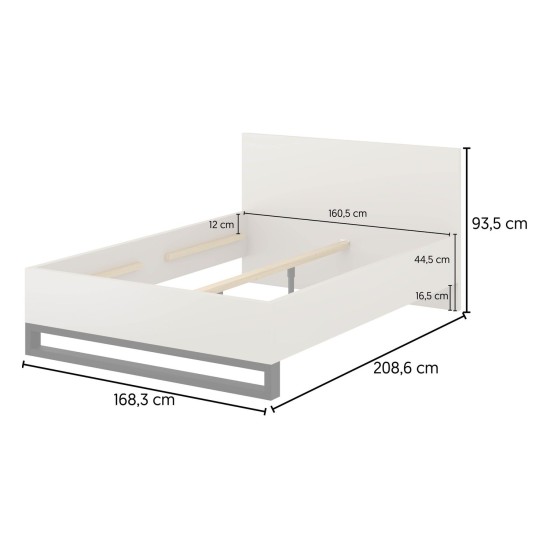 מיטה HALLE Helvetia 160x200 ס