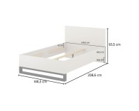 מיטה HALLE Helvetia 140x200 ס
