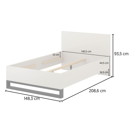 מיטה HALLE Helvetia 140x200 ס