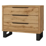 Chest of drawers HALLE Helvetia 99 cm, wotan oak