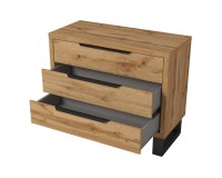 Chest of drawers HALLE Helvetia 99 cm, wotan oak