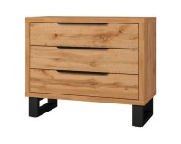 Chest of drawers HALLE Helvetia 99 cm, wotan oak