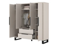 Wardrobe HALLE Helvetia 191 cm, cashmere