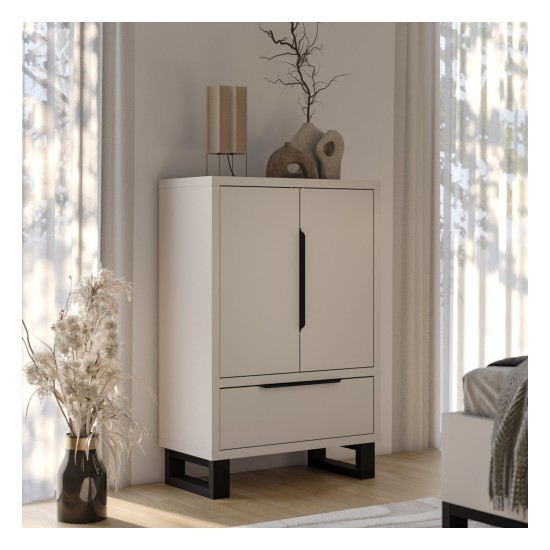 Tallboy HALLE Helvetia 89 cm, cashmere
