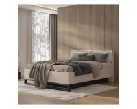 Bed HALLE Helvetia 180x200 cm, cashmere