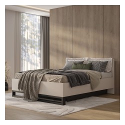 Bed HALLE Helvetia 180x200 cm, cashmere Bed HALLE Helvetia 180x200 cm, cashmere