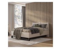 Bed HALLE Helvetia 160x200 cm, cashmere