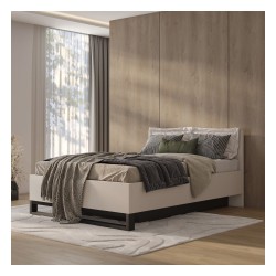 Bed HALLE Helvetia 160x200 cm, cashmere Bed HALLE Helvetia 160x200 cm, cashmere