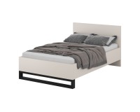 Bed HALLE Helvetia 140x200 cm, cashmere