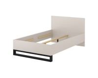 Bed HALLE Helvetia 140x200 cm, cashmere