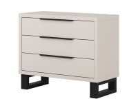 Chest of drawers HALLE Helvetia 99 cm, cashmere