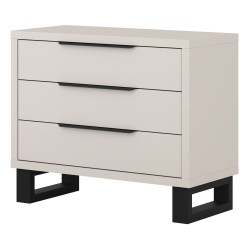 Chest of drawers HALLE Helvetia 99 cm, cashmere