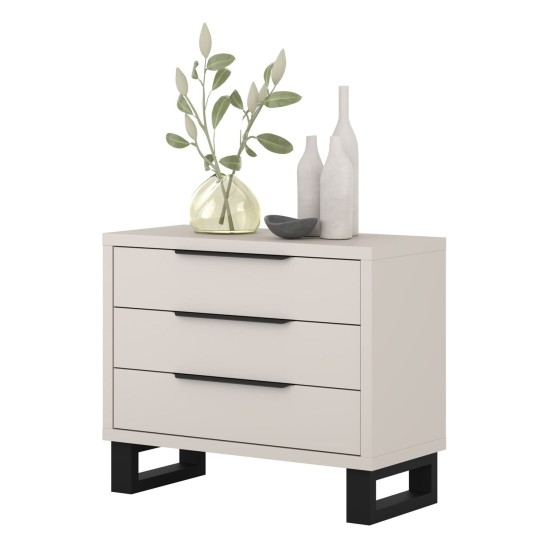 Chest of drawers HALLE Helvetia 99 cm, cashmere