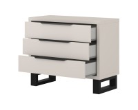 Chest of drawers HALLE Helvetia 99 cm, cashmere