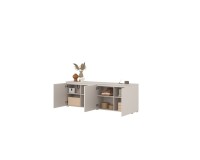 Chest of drawers MODO 200 cm, cashmere, four doors