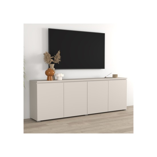 Chest of drawers MODO 200 cm, cashmere, four doors