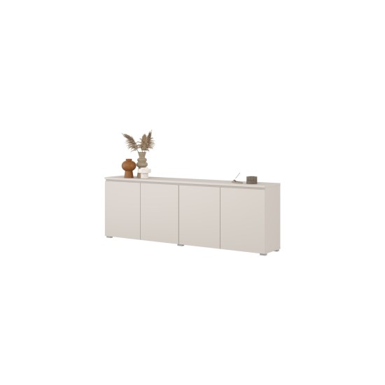 Chest of drawers MODO 200 cm, cashmere, four doors