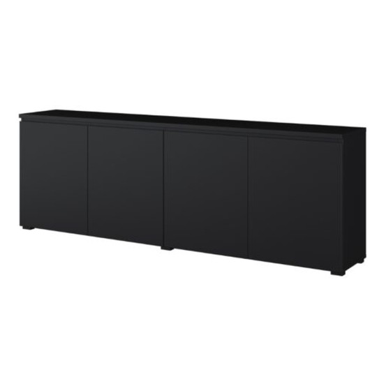 Chest of drawers MODO 200 cm, black onyx, four doors