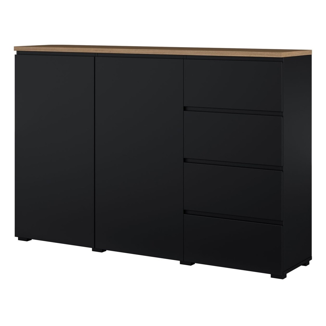 MODO black onyx with mauvella oak
