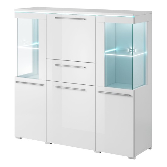 Bar cabinet INDIA 130 cm, white Bar cabinet INDIA 130 cm, white