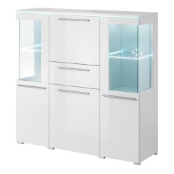 Bar cabinet INDIA 130 cm, white