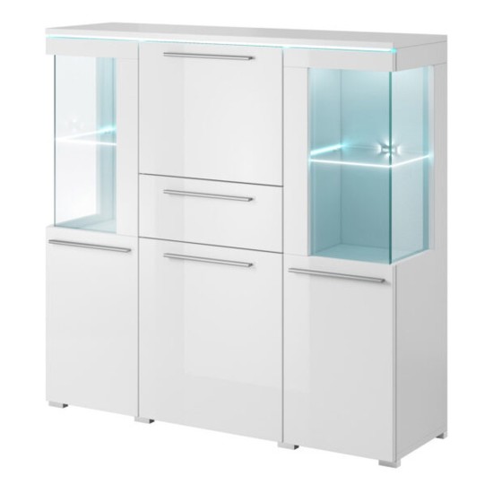 Bar cabinet INDIA 130 cm, white Bar cabinet INDIA 130 cm, white