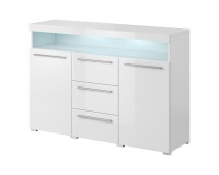 Chest of drawers INDIA 132 cm, white Chest of drawers INDIA 132 cm, white