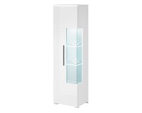 Display cabinet INDIA 45 cm, white, one door, left