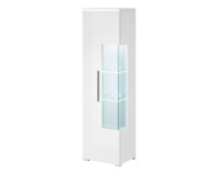 Display cabinet INDIA 45 cm, white, one door, left