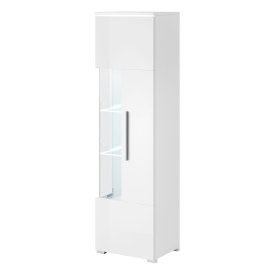 Display cabinet INDIA 45 cm, white, one door, right