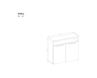 Chest of drawers INDIA 91 cm, white