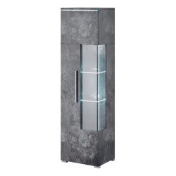 Display cabinet INDIA 45 cm, Schiefer, one door, left