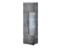 Display cabinet INDIA 45 cm, Schiefer, one door, left