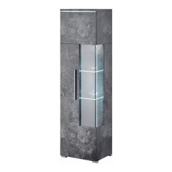 Display cabinet INDIA 45 cm, Schiefer, one door, left Display cabinet INDIA 45 cm, Schiefer, one door, left