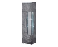 Display cabinet INDIA 45 cm, Schiefer, one door, left