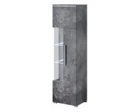 Display cabinet INDIA 45 cm, Schiefer, one door, right