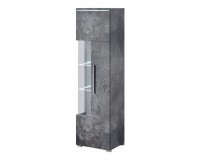 Display cabinet INDIA 45 cm, Schiefer, one door, right