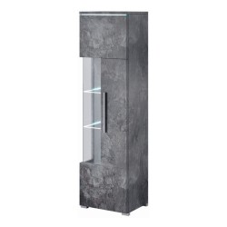 Display cabinet INDIA 45 cm, Schiefer, one door, right Display cabinet INDIA 45 cm, Schiefer, one door, right